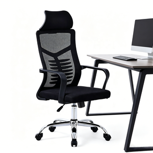 <span class=keywords><strong>Chaise</strong></span> <span class=keywords><strong>de</strong></span> <span class=keywords><strong>bureau</strong></span> pivotante en maille avec support lombaire design arête <span class=keywords><strong>de</strong></span> poisson pour le travail et l'étude – Offre Spéciale - Product Image 2