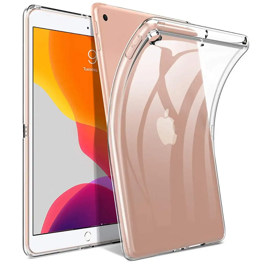 IPad Mini 5用ウルトラスリムフィット軽量TPU保護カバーiPadPro用12.9タブレットケースApple iPad 10.2 2019用