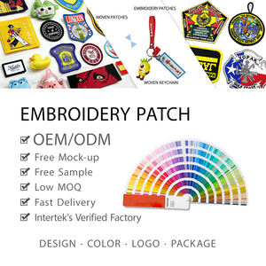 Individuelle Aufbügler mit UV-Druck, Gesticktes Blumen-Logo-Patch für Sportbekleidung, Kleidung, Neuartige Geschenke, Gewebtes Stoffabzeichen - Product Image 2