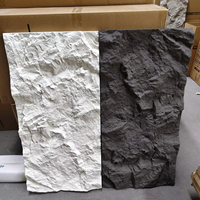 Modèle 3D moderne intérieur extérieur panneau mural en fausse pierre PU texture naturelle originale de roche champignon pour application de villa