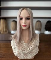 European Human Hair Mono With Lace Base <strong>Topper</strong> Ombre Color Natural <strong>Hairline</strong> Silk Base <strong>Toppers</strong> Cuticle Aligned Human Hair <strong>Topper</strong>