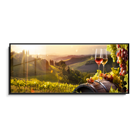 Peinture de paysage de luxe nordique moderne HD cristal porcelaine scénique décoration murale intérieure pour la peinture de salon