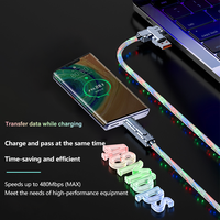 Vente en gros – Scanner de codes-barres 4-en-1 Starlight à chargement rapide USB Type-C, avec gaine en PVC et conducteur en cuivre pur, compatible 4 ports Type-C