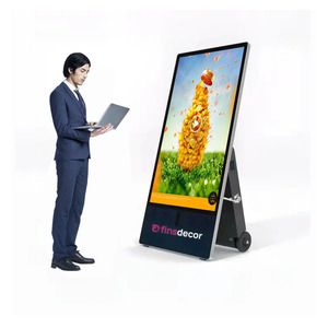 43 inç açık taşınabilir LCD reklam monitörü IP65 anma hareketli Kiosk ile pil Android dijital tabela oyuncu için Poster - Product Image 4