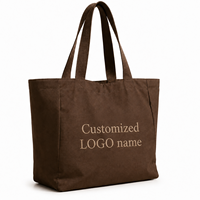 Bolsas de Mano de Lona de Algodón para Mujer, Bordadas, Lisas, de Gran Capacidad, con Asas de Cuerda, Personalizadas al por Mayor