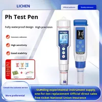 Testeur de pH portable pour lichen, stylo pour mesurer l'acidité et l'alcalinité, détecteur de qualité de l'eau des aquariums et des eaux usées, solution standard