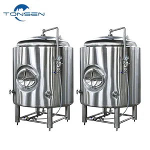 300 litres réservoir de bière lumineuse maturation de la bière en acier inoxydable fermentation de la bière avec équipement de dispositif de carbonatation pour