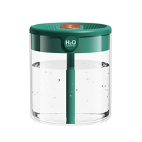 Nouvel humidificateur d'air numérique silencieux de 1500 ml à double pulvérisation USB, avec affichage numérique, pour voiture, camping-car, maison, chambre, bureau, veilleuse, garantie 1 an