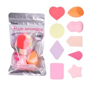 Juego de esponjas de <span class=keywords><strong>maquillaje</strong></span> Cosmético facial <span class=keywords><strong>Maquillaje</strong></span> Base Mezcla Licuadora Esponja Sin <span class=keywords><strong>látex</strong></span> Belleza Polvo Puff - Product Image 4