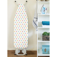 Housse de planche à repasser réfléchissante en silicone 15x54 pouces, sangles de fixation à crochet de grande taille, coussinets résistant aux taches de brûlure sur les vêtements