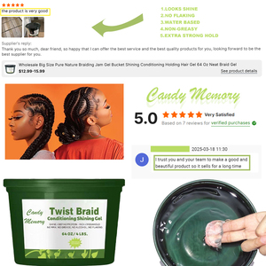 Gel Modellante Brillante in Confezione Grande da 64 oz, Tenuta Forte per <span class=keywords><strong>Styling</strong></span> Capelli, Lozione per Bellezza e Cura Personale - Product Image 6