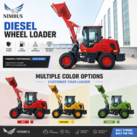 Chargeur diesel NIMBUS à couple puissant, quatre roues motrices, conception robuste, souffleuse à neige en option