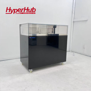 Refrigerador Comercial de Acero Inoxidable para Exhibición de <span class=keywords><strong>Pastelería</strong></span>, Enfriamiento por Aire, Tipo Cajón Frontal Negro, Mesa Cuadrada para Cafetería - Product Image 5