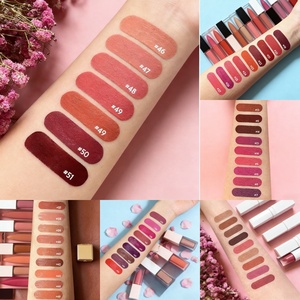 Wholesale Women Private Label Fashions Custom logo <b>Vegan</b> 53 Colors High Pigment Cosmetics Waterproof Matte Liquid <b>Lipstick</b> - Product Image 5