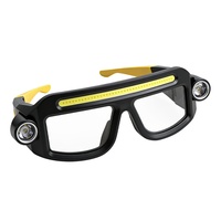 Lampe à clipser sur lunettes XTE COB LED 350-500LM 5 modes, rechargeable par Type-C, lampe frontale portable pour la randonnée, la pêche, le camping
