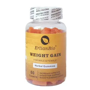פרטי תווית צמחים mulvitiamin vitamine משקל רווח gummi חלבון גבוהה שרירים רווח תיאבון Booster מהיר משקל רווח Gummies Shag