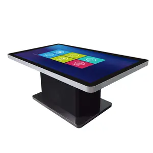 PI2041 43 인치 지능형 커패시터 터치 커피 테이블 터치 인터랙티브 게임 테이블 멀티미디어 쿼리 디스플레이 올인원 기계