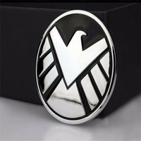 AUTOCOLLANT DE VOITURE personnalisé, emblème de voiture personnalisé emblème d'insigne d'autocollant automatique de chrome emblème de logo de voiture étrangère