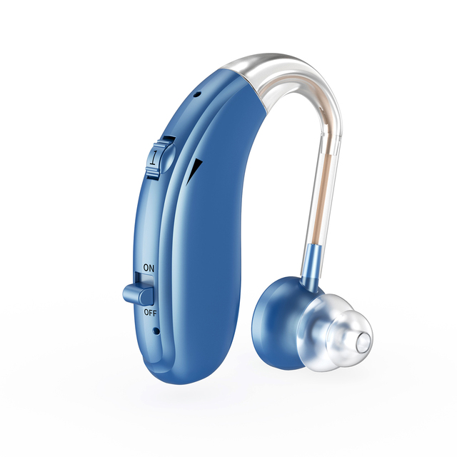 High Quality BTE Rechargeable Analog Hearing Aid Sound Amplifier Adjustable Noise Reduction Eco-Friendly Wholesale