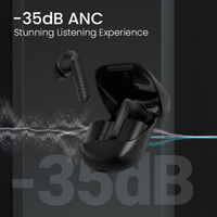 HAYLOU-auriculares inalámbricos X1 Pro TWS, cascos ANC BT5.2 con batería de 40H, códec AAC HD, 3 micrófonos