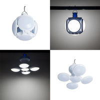 Lampe LED pliable compacte pour camping extérieur, éclairage solaire de jardin, marché nocturne, éclairage d'urgence, alimentée par batterie, idéale pour le football