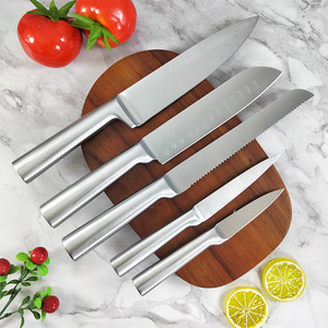 Wholesale <strong>5pcs</strong> Modern Stainless Steel Kitchen <strong>Knife</strong> <strong>Set</strong> Durable 3Cr13 Chef's Blade Cutlery for Kitchen Use - Product Image 6