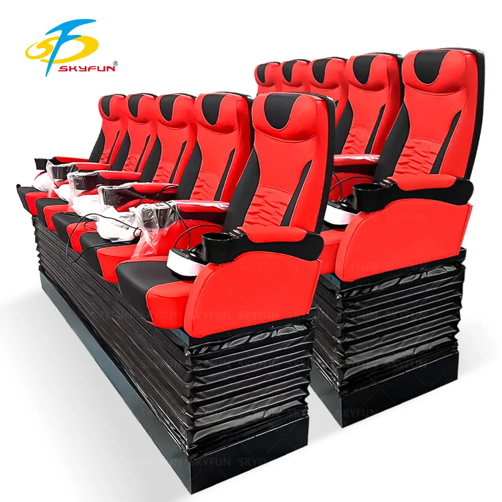 Skyfun VR Flying Cinema 6 9 15 Seats VR Project Interactive Attractions Machine Coin Operated 9D Cinema