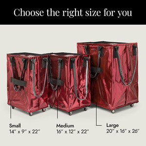 Bolsa de Compras Grande con Ruedas, Impermeable, con Cierre, Reutilizable, Plegable, de Poliéster - Product Image 2