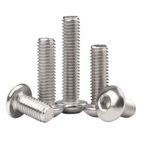 M2-M12 ISO 7380 Stainless Steel Hex Socket Pan Button Head Bolt Screw Nut Washer SS304/316 Custom Sizes