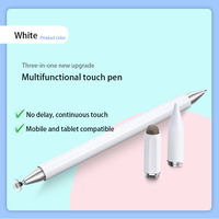 Stylet multifonction à logo personnalisé nouveau style de stylo à bille magnétique passif en tissu à fibres stylo à écran tactile élégant pour tablettes