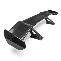 Kit combiné de diffuseur arrière et de spoiler en fibre de carbone véritable pour Chevrolet Corvette Z06 C8, style aérodynamique extérieur