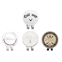Badge de casquette de golf personnalisé avec marqueur de balle magnétique, marqueurs de tee de golf en acier de haute qualité, accessoires de golf personnalisés, cadeau