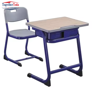 Ensemble chaise et bureau ergonomiques de haute qualité pour l'école, chaise moderne pour enfants avec structure métallique, fabriquée par un fabricant réputé pour les étudiants - Product Image 5