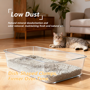 Produsen Grosir Bentonit Pasir Kucing Biodegradable Ramah Lingkungan Daya Serap Tinggi Abu-abu 5L - Product Image 3