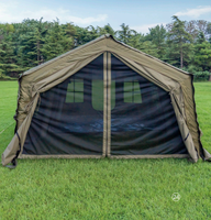 Tente dôme gonflable BOYAN Green 8m², tente de glamping gonflable de luxe, tente gonflable imperméable, tente de camping pour extérieur