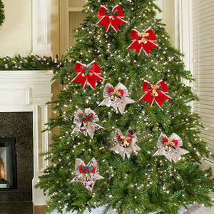 Mini Kerst strikjes met belletjes decoraties feestversiering voor Kerstfeest CS056 - Product Image 2