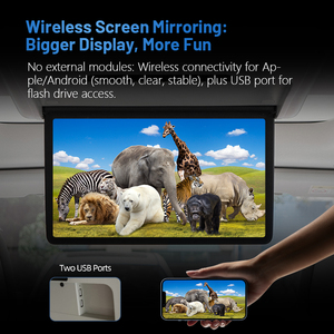 צג משענת ראש חשמלי איכותי בגודל 15.6 אינץ', צג אנדרואיד, מסכי בידור אחוריים לרכב, מסך למושב האחורי - Product Image 5