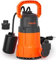 Pompe submersible Cleartide avec interrupteur à flotteur, 1/2 HP 3060 GPH pour l'irrigation des jardins, des caves inondées, des spas et des jardins