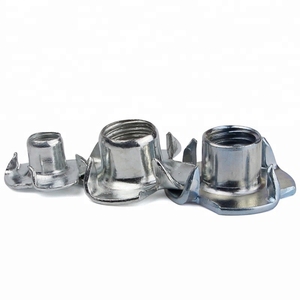 Dado a T a quattro punte in acciaio inox SS304 A2-70 M6 M8, prodotto su misura OEM per <span class=keywords><strong>mobili</strong></span> in legno, fornitura diretta dal produttore - Product Image 1
