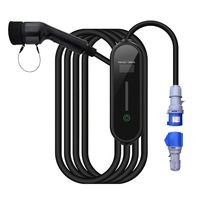 Cargador Portátil para Vehículos Eléctricos de 7KW Tipo 2 con Cable de 5m, IP67 Impermeable, Ideal para Viajes, Hogar y Uso en Exteriores, Certificado CE, ETL, UL, FCC
