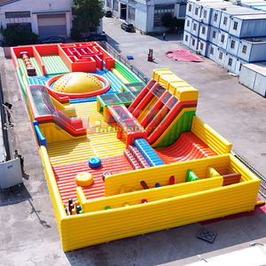 Parc d'attractions gonflable géant de qualité commerciale, aire de jeux extérieure avec trampolines géantes - Product Image 2