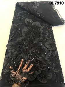 कारखाने की कीमत बेडेड कढ़ाई और सीक्वेंस के साथ कारखाने की कीमत ब्राइडल फीता कपड़े - Product Image 2