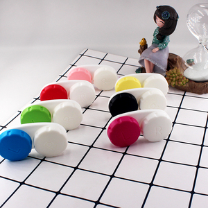 เคสคอนแทคเลนส์กันน้ำพิมพ์ลาย OEM ฝาปิดที่ปิดสนิทป้องกันการรั่วซึมในกระเป๋าคอนแทคเลนส์สีทุกวันกล่องเก็บ - Product Image 5