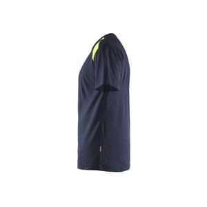 Blaklader-337910428633XXXL เสื้อยืด7330509890172สีกรมท่า/Hi-Vis สีเหลือง-EAN เสื้อยืดทำงานและเสื้อโปโล - Product Image 4