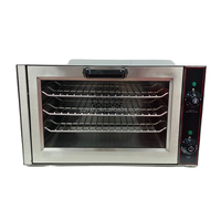 Petit mini four électrique à convection pour cuisine domestique 3 plateaux Circulation automatique d'air chaud Nettoyage facile pour les boulangeries
