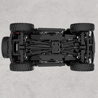 Coche Teledirigido Escala 1/24 para Escalar Rocas con Luces LED (Negro) 787-1