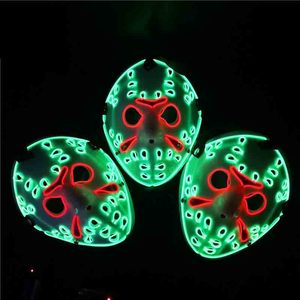 Máscara LED <span class=keywords><strong>de</strong></span> Halloween 2025 <span class=keywords><strong>de</strong></span> PVC con luz, diseño aterrador <span class=keywords><strong>de</strong></span> Purge, para niños, adultos, hombres y mujeres, ideal para fiestas y disfraces. - Product Image 6