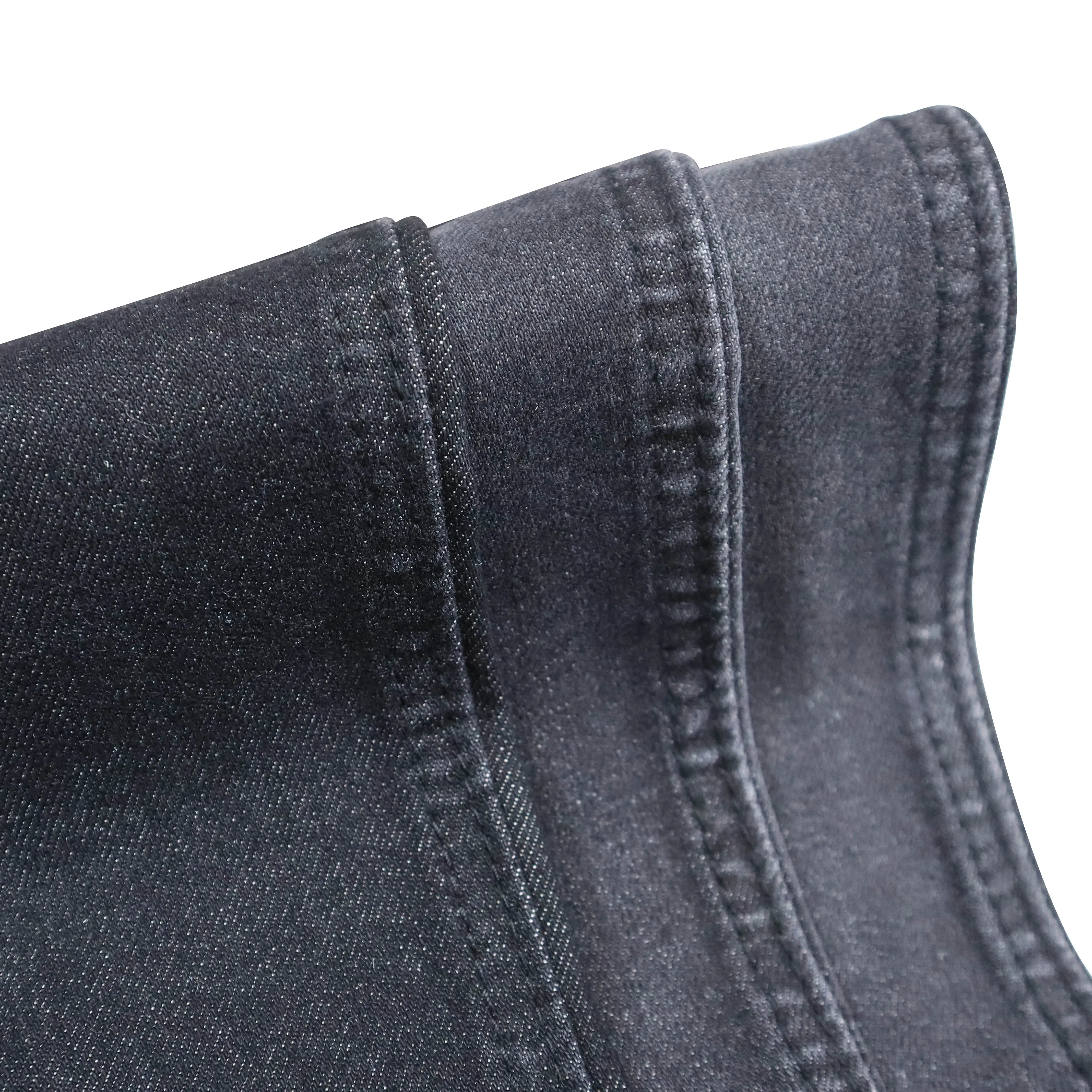 กางเกงยีนส์ผ้ายีนส์ผ้าเดนิมเอวสูงสำหรับเด็กผู้หญิงผ้าเดนิมสีน้ำเงิน CF-23213G