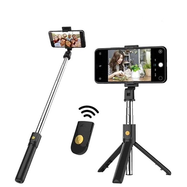 New Phone Stand Tripod Selfie Stick Tripod Live Video Camera Phone Holder With Remote Fill Light Mini Flexible Extendable