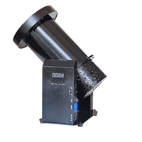 Igracelite 1500W Professionnel 180 °   Lanceur de confettis rotatif DMX512 avec télécommande, souffleur de scène pour mariages, fêtes et événements